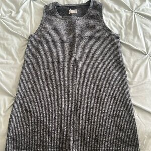 Athleta gray heathered ribbed tank